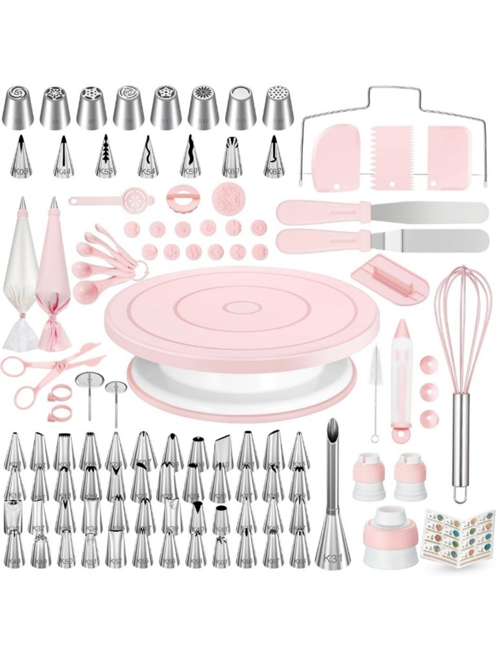 158-Piece Cake Decorating Kit - Essential Baking Tools for Beginners & Pros